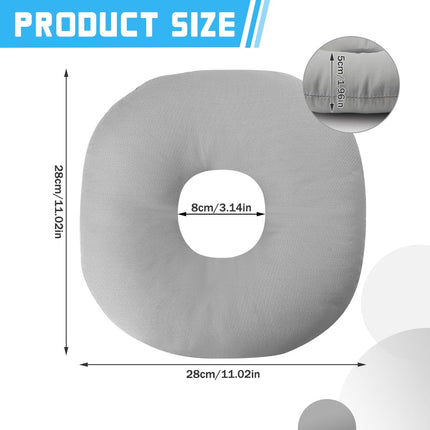 KUWUNG Piercing Pillow with Hole, For Ear Against Earache, Donut Pillow, Ear Pillow, Sleeping Ring for Side Sleepers for Pain Relief, Pillow, Ear Pillow, Piercing Pillow Ear