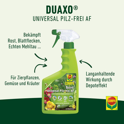 Compo Duaxo Universal Fungus-free AF, combats fungal diseases on ornamental plants, vegetables, and herbs, ready to use, 750 ml