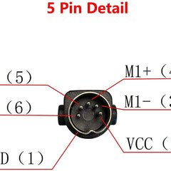Huachuang Recliner Hand Control, Controller, Recliner Motr Control, 2 Buttons, 5 Pin, 1 Motor Controller, DIY for Okin LIMOS Recliner, Chair or Lift Easy to Use