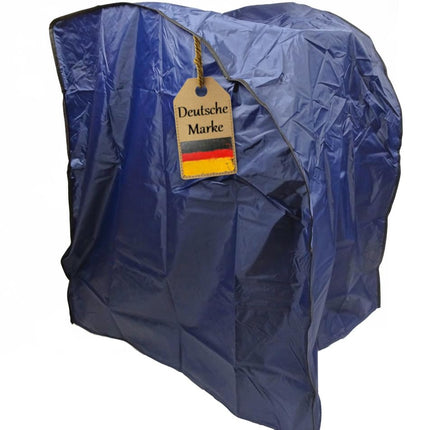 Rollator cover from FabaCare, rollator protection, protective cover for rollator, rollator tent, cover, lead band for secure hold, dark blue, polyester, easy to clean