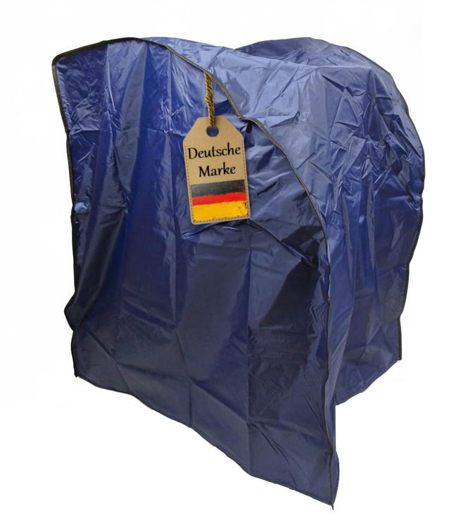 Rollator cover from FabaCare, rollator protection, protective cover for rollator, rollator tent, cover, lead band for secure hold, dark blue, polyester, easy to clean