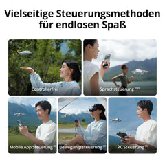 DJI Neo, mini drone with 4K UHD camera for adults, 135g self-flying drone that follows you, hand launch, subject tracking, QuickShots, stable video, built-in propeller guards (controller-free)