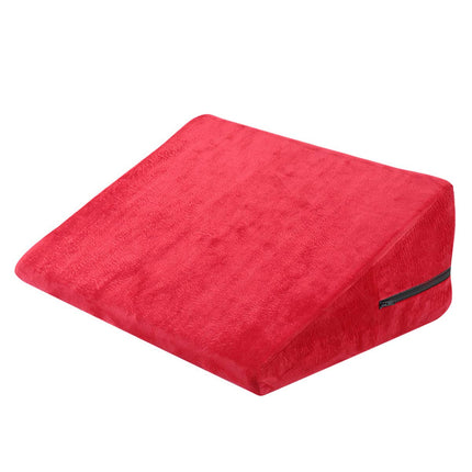 Wedge pillow for bed and sofa made of foam with removable and washable quilted cover, back and leg pillow, wedge pillow with firm density, for back and knees