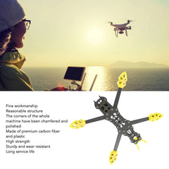 KENANLAN Quadcopter Frame Kit, FPV Racing Drone Frame Professional 225mm Wheelbase Carbon Fiber Quadcopter Frame RC Drone Accessories (Yellow)