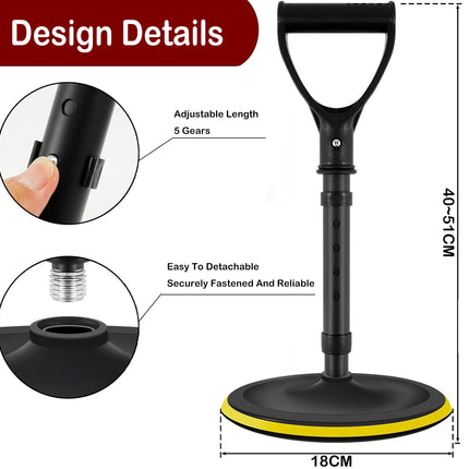 Wubushan Standing Aids, Standing Aid, Height-Adjustable Standing Aid, Walking Stick with Standing Aid, Help with Getting Up from the Floor, Standing Aid for Elderly People, Disabled-Accessible Accessories for Everyday Life