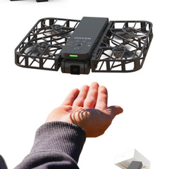 HOVERAir X1 Drone with Camera, Self-Flying Camera Drone with Follow Me Mode, Mini Pocket-Sized Drone, HDR Video Recording, Intelligent Flight Paths, Hands-Free Control, Black (Combo)