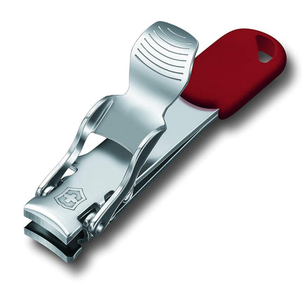 Victorinox Nail Clipper Small, Nail Cutter, Nail Nipper, Stainless Steel, for Toenails and Fingernails, Professional, Manicure, Pedicure, Red