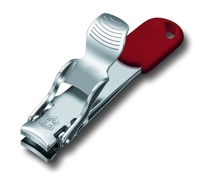 Victorinox Nail Clipper Small, Nail Cutter, Nail Nipper, Stainless Steel, for Toenails and Fingernails, Professional, Manicure, Pedicure, Red
