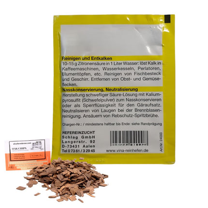AlcoFermBrew Citric Acid 10 g Vina – Winemaking, Cheesemaking, Natural Cleaning