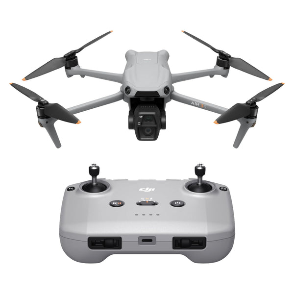 DJI Air 3S (RC-N3), drone with 4K camera, dual-camera drone with 1" CMOS wide-angle camera, 4K/60fps HDR video and 14 stops of dynamic range, 45 min maximum flight time, 20 km video transmission
