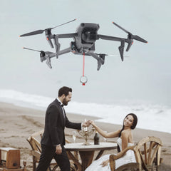 Drone Airdrop System for DJI Mavic 3, Long-Range Payload Delivery, Transport Device, Launcher Dropper with Extended Landing Gear for Flower Delivery, Ring Delivery, Wedding, Advertising
