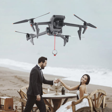 Drone Airdrop System for DJI Mavic 3, Long-Range Payload Delivery, Transport Device, Launcher Dropper with Extended Landing Gear for Flower Delivery, Ring Delivery, Wedding, Advertising