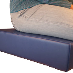 LUplus XL Orthopedic booster seat 43x43x height 10 cm Skai, DKL-blue