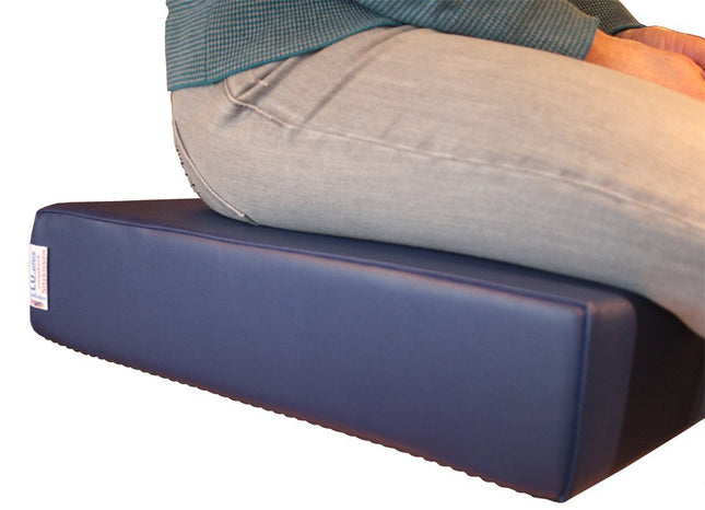 LUplus XL Orthopedic booster seat 43x43x height 10 cm Skai, DKL-blue
