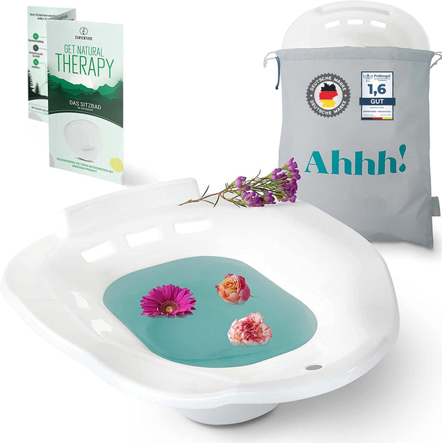 ZENVENTURE Sitz Bath - Premium Bidet Insert for the Toilet - Sitz Bath for the Treatment of Hemorrhoids - Practical Toilet Insert for Pregnant Women