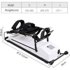 DWSSX Electric Knee Exercise Massager, Continuous Passive Movement Machine, Rehabilitation Equipment for Knee, Ankle, Hip Joint, and Legs, Exercise Physiotherapy (L/175-185cm)