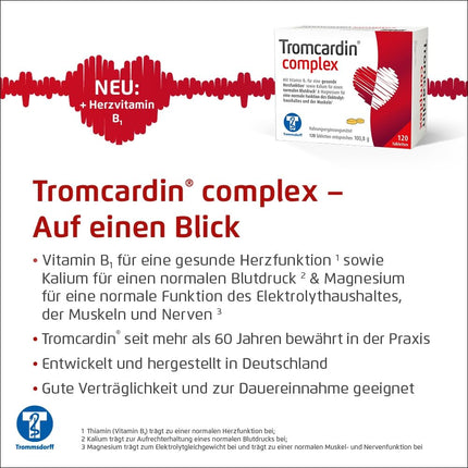 Tromcardin, Complex Tablets, for muscle regeneration, 120 tablets
