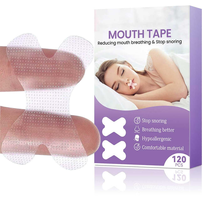 Mouth Tape for Sleeping, 120 Pieces Premium Mouth Tape for Sleeping, Anti Snoring Sleep Patch and Mouth Tape, Helps Against Snoring and Developing the Habit of Nasal Breathing