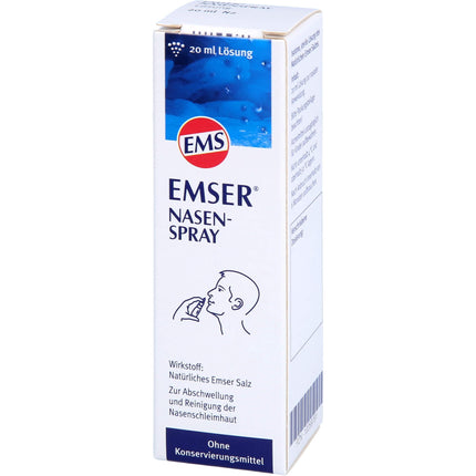 Emser Nasal Spray with Natural Emser Salt for Children and Adults – For Allergies and Colds – 20 ml