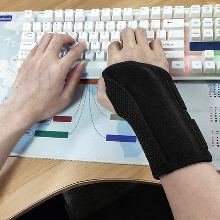 NuCamper Breathable Wrist Support Wrist Brace With Metal Splint Stabilizer Men Women Wrist Support Adjustable Wrist Splint for Arthritis, Tendonitis, Sprain