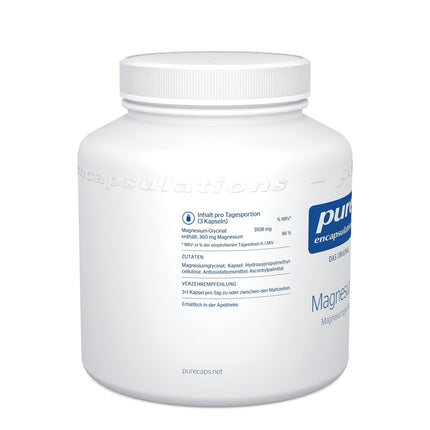 Pure Encapsulations Magnesium Glycinate | 180 Capsules (2-month supply) | Organically bound magnesium | Contributes to the reduction of tiredness and fatigue | Highly absorbed by the body