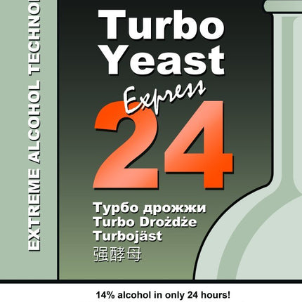 Turbo yeast TURBO 24H PURE 205g - Alcotec Turbo yeast vodka yeast vodka distilling fermentation yeast vodka hooch alcohol alcoholmeter