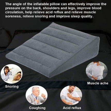 Wedge Pillow, Excellent Inflatable Wedge Pillow, Leg Lift Pillow, Inflatable Wedge Pillow, Practical and Convenient, Leg Foot Rests (leg pillow), Wedge Pillow (Color: Taupe)