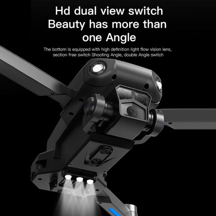 Goolsky Drone, Drone with 4K Dual Camera GPS, Obstacle Avoidance, Brushless Motor, Optical Flow Positioning, RC Drone for Kids and Adults, with Storage Bag
