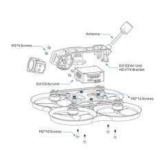 BETAFPV Pavo20 Pro Brushless Whoop Quadcopter 2.2inch Cinewhoop with HD Digital Bracket, LAVA 1104 7200KV Motor GF2218 3-B Prop Compatible for DJI O3/Caddx Vista/Runcam Link for FPV Freestyle Shooting