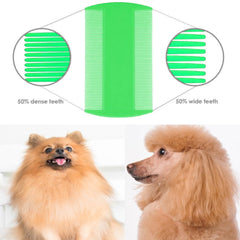 ZELHYEUU 4 Pieces Lice Comb, Metal Teeth Lice Comb, Flea Comb for Removing Fleas, Flea Tear Stain Remover Comb, Lice Comb, for Caring for and Removing Dandruff or Lice