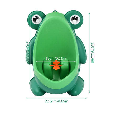 Urinal for boys Urinal tract for children Wall-mounted urinal Standing urinal Boys toilet training (green)
