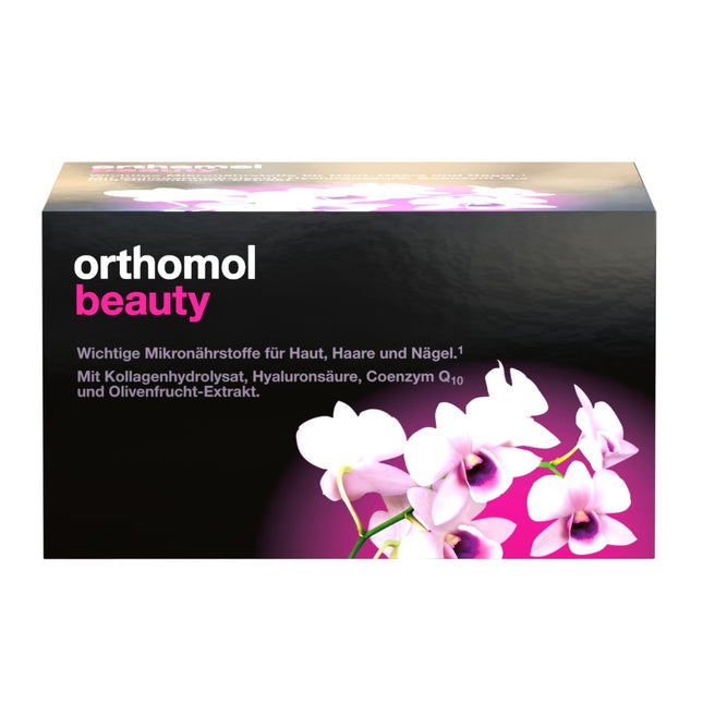 Orthomol Beauty for women - for skin, hair and nails - with coenzyme Q10, biotin and zinc - refill pack with drinking ampoules containing 30 daily portions
