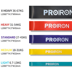 PROIRON Resistance Bands, Resistance Bands Set for Strength Training, Pull-Up Fitness Bands, Bands Strength Training for Fitness/Sports/Muscle Building/Pull-Ups/Yoga/Crossfit - ONE Yellow (18-31 kg)