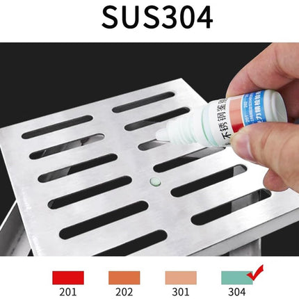 Outdoor Drain Grate, 304 Stainless Steel Square Drain Covers, Heavy Duty Wastewater Grate, Cover and Frame (20 x 20 x 2 cm)