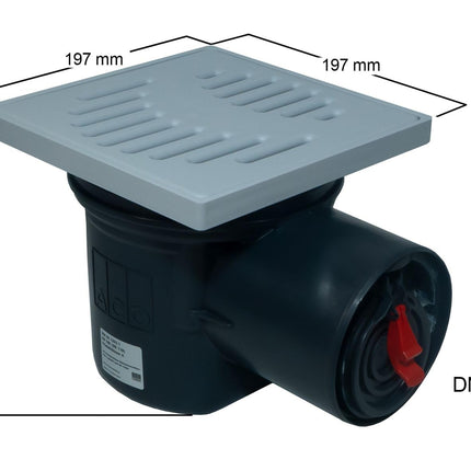 ACO JUNIOR cellar drain with backflow preventer DN 100