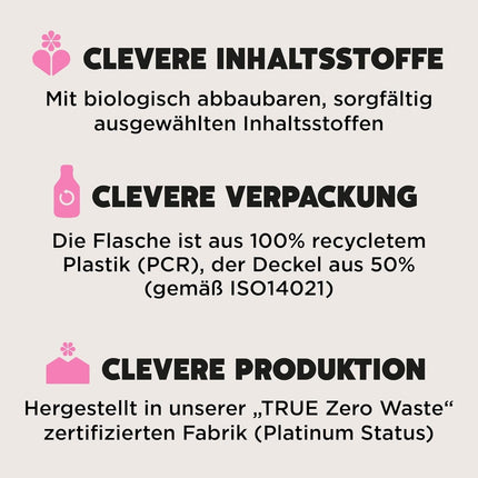 Ecover Laundry Detergent Universal Hibiscus &amp; Jasmine (5L/100 loads), liquid detergent with plant-based ingredients, caring laundry detergent for the preservation and protection of clothes