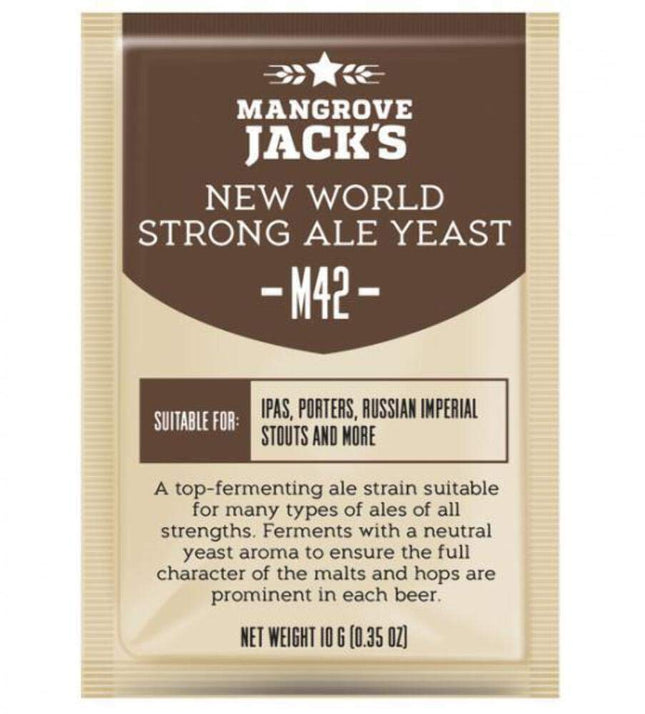 Beer yeast New World Strong Ale M42 Mangrove Jack's Craft Series 10g