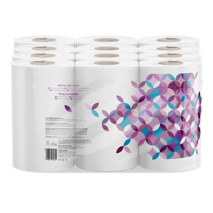 Amazon Brand: Presto! 3-Ply Jumbo Kitchen Rolls, White, 18 Rolls, 1-Pack