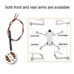 ZWLLKJGS Mini 4 Pro Arm Motor Assembly Replacement Accessory for DJI Mini 3 Pro Drone Spare Part for Front and Rear Arm (universal)