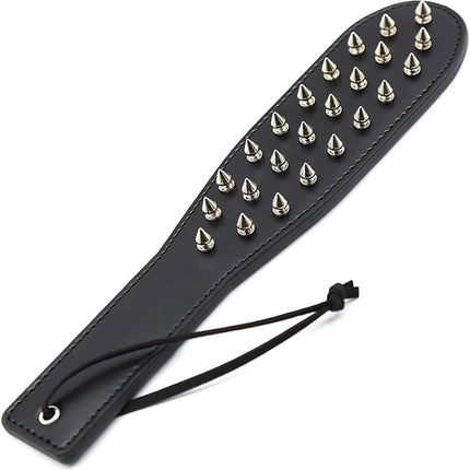 Sex SM leather paddle erotic paddle whip BDSM with one-sided rivets erotic leather flogger whip cosplay sex toy for adults sex spanking toy accessories adult sex toy for couples SM role play