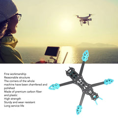 KENANLAN Quadcopter Frame Kit, FPV Racing Drone Frame Professional 225mm Wheelbase Carbon Fiber Quadcopter Frame for RC Drone Accessories (Blue)