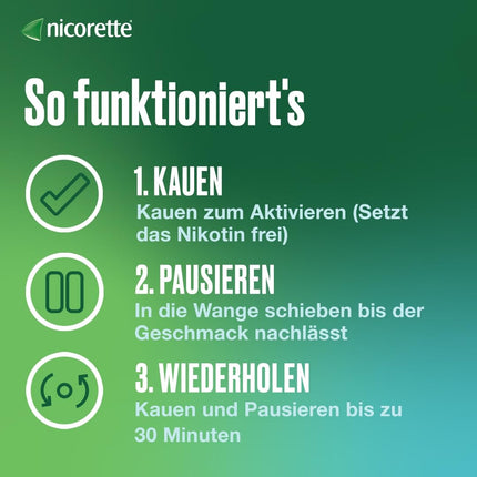 NICORETTE Chewing Gum 2mg Fresh Fruit – Nicotine Chewing Gum for Smoking Cessation – Fruit Flavor – 2mg Nicotine – Quit Smoking – 105 pcs.