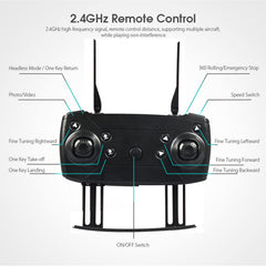 WiFi Drone, RC FPV Drone, with 720P HD Aerial Camera, Foldable Quadcopter with 360° Rolling Headless Mode, for Children, Adults and Drone Beginners