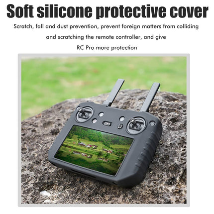 Itonash Silicone Protective Case, Scratch-Resistant, Non-Slip Rivet Cover Mavic 3 RC Pro Drone RC Smart Controller Accessories Black, Cover (Black)