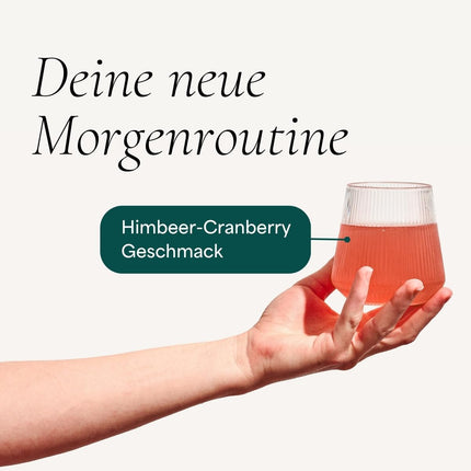 célv Gut Goodness | Raspberry/Cranberry drink powder for a good gut feeling, powder intestinal bacteria | Made in Germany | 30 servings