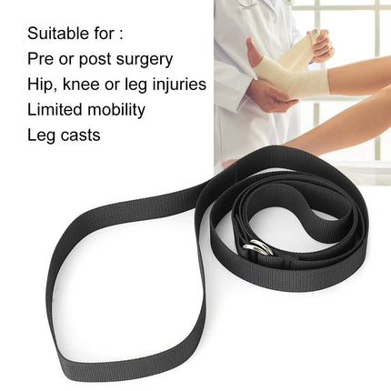 Mobility aids leg lifter, leg lifter belt with foot strips mobility aids disability elderly people, leg lifter for wheelchair and knee replacement