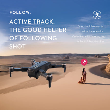 Goolsky Drone with Camera 6K LS-38 GPS 5G Wifi EIS Brushless Motor Anti-Shake Gimbal Video Aerial FPV Quadcopter Smart Follow Mode Gifts for Kids Adults Backpack Package 2 Batteries