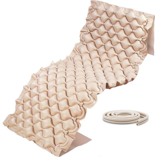 AIESI® Mattress Air Cushion Anti-Decubitus with Connecting Tube without Compressor, 130 Cells, Capacity 150 Kg, 24-Month Warranty