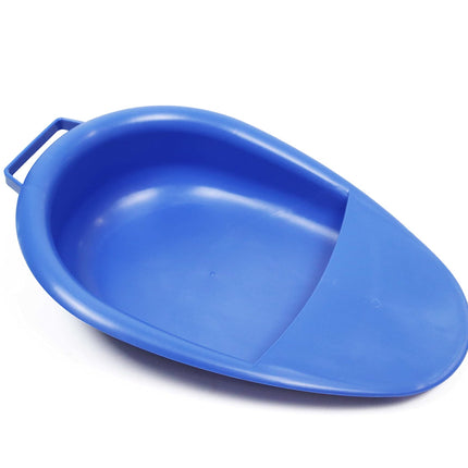 PEPE Mobility - Bedpan for adults, plastic, chamber pot bed, urinal bottles for men and women, elderly people, blue