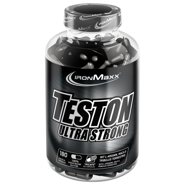 IronMaxx Teston Muscle Blaster - 180 Capsules | with L-Arginine | High-dose muscle support | Supports blood flow and oxygen supply to the muscles